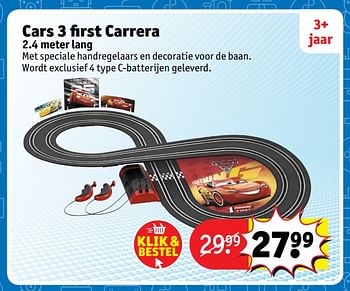 Aanbiedingen Cars 3 first carrera - Cars - Geldig van 23/10/2017 tot 31/12/2017 bij Kruidvat
