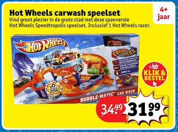 Aanbiedingen Hot wheels carwash speelset - Hot Wheels - Geldig van 23/10/2017 tot 31/12/2017 bij Kruidvat