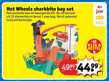 Aanbiedingen Hot wheels sharkbite bay set - Hot Wheels - Geldig van 23/10/2017 tot 31/12/2017 bij Kruidvat