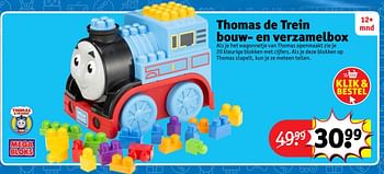 Aanbiedingen Thomas de trein bouw- en verzamelbox - Mega Blocks - Geldig van 23/10/2017 tot 31/12/2017 bij Kruidvat