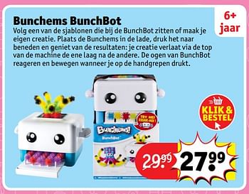 Aanbiedingen Bunchems bunchbot - Bunchems - Geldig van 23/10/2017 tot 31/12/2017 bij Kruidvat