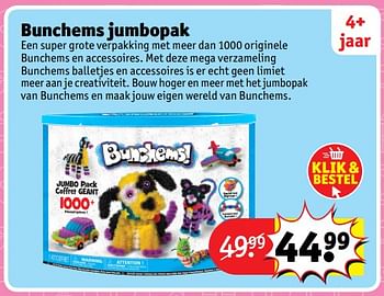 Aanbiedingen Bunchems jumbopak - Bunchems - Geldig van 23/10/2017 tot 31/12/2017 bij Kruidvat