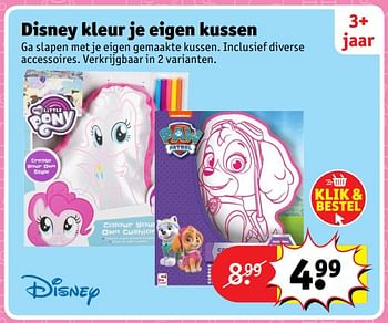 Aanbiedingen Disney kleur je eigen kussen - Disney - Geldig van 23/10/2017 tot 31/12/2017 bij Kruidvat