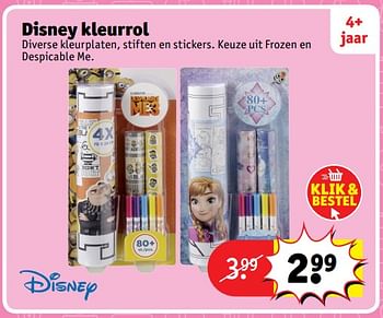 Aanbiedingen Disney kleurrol - Disney - Geldig van 23/10/2017 tot 31/12/2017 bij Kruidvat