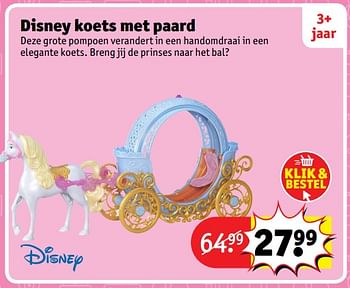 Aanbiedingen Disney koets met paard - Disney - Geldig van 23/10/2017 tot 31/12/2017 bij Kruidvat
