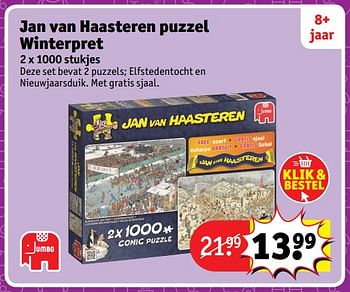Aanbiedingen Jan van haasteren puzzel winterpret - Jumbo - Geldig van 23/10/2017 tot 31/12/2017 bij Kruidvat