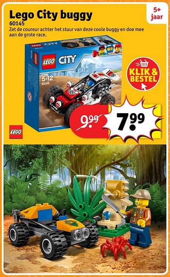 Aanbiedingen Lego city buggy 60145 - Lego - Geldig van 23/10/2017 tot 31/12/2017 bij Kruidvat
