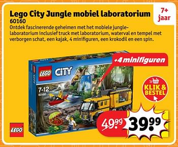 Aanbiedingen Lego city jungle mobiel laboratorium 60160 - Lego - Geldig van 23/10/2017 tot 31/12/2017 bij Kruidvat