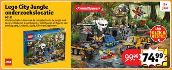 Aanbiedingen Lego city jungle onderzoekslocatie 60161 - Lego - Geldig van 23/10/2017 tot 31/12/2017 bij Kruidvat