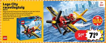 Aanbiedingen Lego city racevliegtuig 60144 - Lego - Geldig van 23/10/2017 tot 31/12/2017 bij Kruidvat