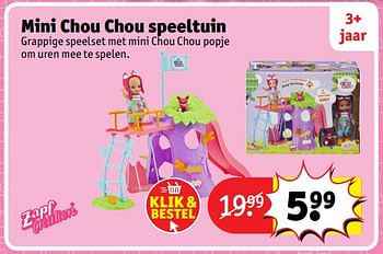 Aanbiedingen Mini chou chou speeltuin - Chou Chou - Geldig van 23/10/2017 tot 31/12/2017 bij Kruidvat