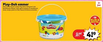 Aanbiedingen Play-doh emmer - Play-Doh - Geldig van 23/10/2017 tot 31/12/2017 bij Kruidvat