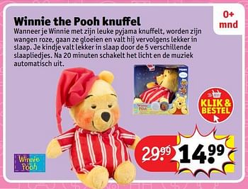 Aanbiedingen Winnie the pooh knuffel - winnie the pooh - Geldig van 23/10/2017 tot 31/12/2017 bij Kruidvat