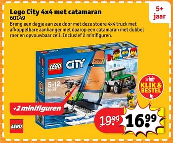 Aanbiedingen Lego city 4x4 met catamaran 60149 - Lego - Geldig van 23/10/2017 tot 31/12/2017 bij Kruidvat