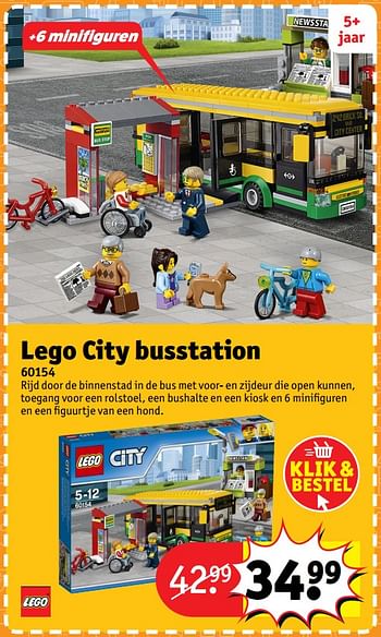 Aanbiedingen Lego city busstation 60154 - Lego - Geldig van 23/10/2017 tot 31/12/2017 bij Kruidvat
