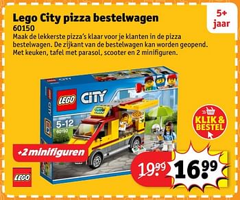 Aanbiedingen Lego city pizza bestelwagen 60150 - Lego - Geldig van 23/10/2017 tot 31/12/2017 bij Kruidvat