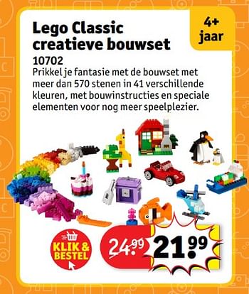Aanbiedingen Lego classic creatieve bouwset 10702 - Lego - Geldig van 23/10/2017 tot 31/12/2017 bij Kruidvat