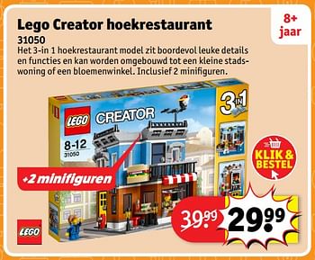 Aanbiedingen Lego creator hoekrestaurant 31050 - Lego - Geldig van 23/10/2017 tot 31/12/2017 bij Kruidvat