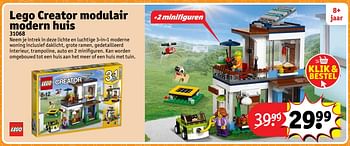 Aanbiedingen Lego creator modulair modern huis 31068 - Lego - Geldig van 23/10/2017 tot 31/12/2017 bij Kruidvat