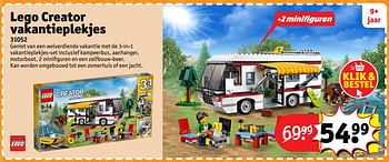 Aanbiedingen Lego creator vakantieplekjes 31052 - Lego - Geldig van 23/10/2017 tot 31/12/2017 bij Kruidvat