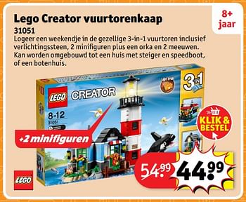 Aanbiedingen Lego creator vuurtorenkaap 31051 - Lego - Geldig van 23/10/2017 tot 31/12/2017 bij Kruidvat