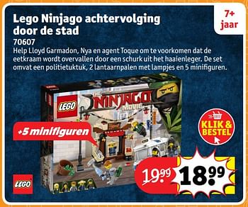 Aanbiedingen Lego ninjago achtervolging door de stad 70607 - Lego - Geldig van 23/10/2017 tot 31/12/2017 bij Kruidvat