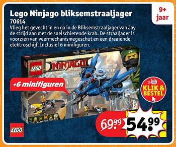 Aanbiedingen Lego ninjago bliksemstraaljager 70614 - Lego - Geldig van 23/10/2017 tot 31/12/2017 bij Kruidvat