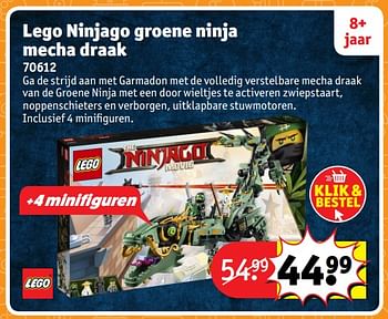 Aanbiedingen Lego ninjago groene ninja mecha draak 70612 - Lego - Geldig van 23/10/2017 tot 31/12/2017 bij Kruidvat
