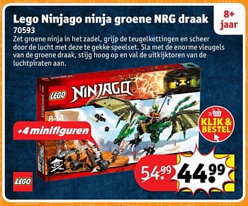 Aanbiedingen Lego ninjago ninja groene nrg draak 70593 - Lego - Geldig van 23/10/2017 tot 31/12/2017 bij Kruidvat