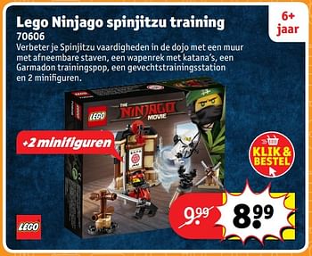 Aanbiedingen Lego ninjago spinjitzu training 70606 - Lego - Geldig van 23/10/2017 tot 31/12/2017 bij Kruidvat