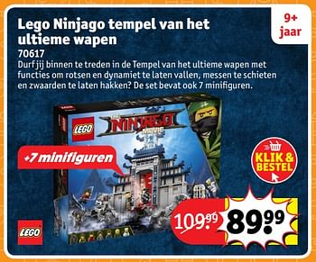 Aanbiedingen Lego ninjago tempel van het ultieme wapen 70617 - Lego - Geldig van 23/10/2017 tot 31/12/2017 bij Kruidvat