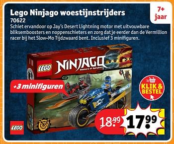 Aanbiedingen Lego ninjago woestijnstrijders 70622 - Lego - Geldig van 23/10/2017 tot 31/12/2017 bij Kruidvat