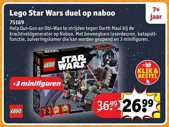 Aanbiedingen Lego star wars duel op naboo 75169 - Lego - Geldig van 23/10/2017 tot 31/12/2017 bij Kruidvat