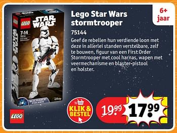 Aanbiedingen Lego star wars stormtrooper 75144 - Lego - Geldig van 23/10/2017 tot 31/12/2017 bij Kruidvat