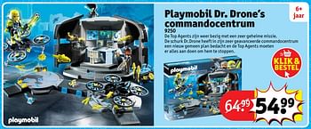 Aanbiedingen Playmobil dr. drone`s commandocentrum 9250 - Playmobil - Geldig van 23/10/2017 tot 31/12/2017 bij Kruidvat