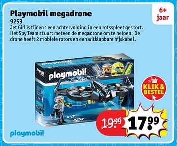 Aanbiedingen Playmobil megadrone 9253 - Playmobil - Geldig van 23/10/2017 tot 31/12/2017 bij Kruidvat