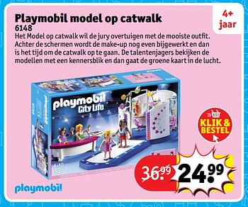 Aanbiedingen Playmobil model op catwalk 6148 - Playmobil - Geldig van 23/10/2017 tot 31/12/2017 bij Kruidvat