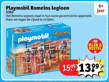 Aanbiedingen Playmobil romeins legioen 5393 - Playmobil - Geldig van 23/10/2017 tot 31/12/2017 bij Kruidvat