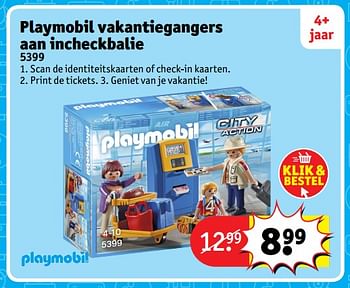 Aanbiedingen Playmobil vakantiegangers aan incheckbalie - Playmobil - Geldig van 23/10/2017 tot 31/12/2017 bij Kruidvat