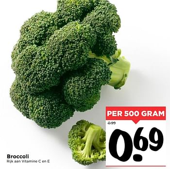 Aanbiedingen Broccoli - Huismerk Vomar - Geldig van 28/10/2017 tot 04/11/2017 bij Vomar