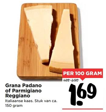 Aanbiedingen Grana padano of parmigiano reggiano - Grana Padano - Geldig van 28/10/2017 tot 04/11/2017 bij Vomar