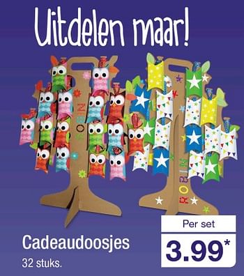 Aanbiedingen Cadeaudoosjes - Huismerk - Aldi - Geldig van 30/10/2017 tot 04/11/2017 bij Aldi