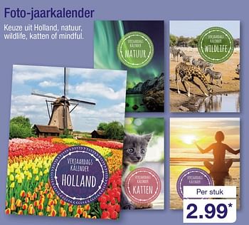 Aanbiedingen Foto-jaarkalender - Huismerk - Aldi - Geldig van 30/10/2017 tot 04/11/2017 bij Aldi