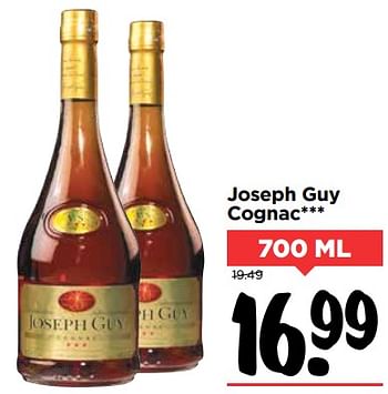 Aanbiedingen Joseph guy cognac - Joseph Guy - Geldig van 28/10/2017 tot 04/11/2017 bij Vomar