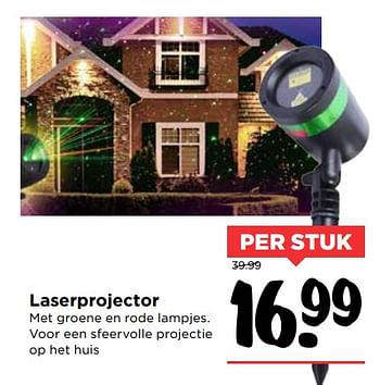 Aanbiedingen Laserprojector - Huismerk Vomar - Geldig van 28/10/2017 tot 04/11/2017 bij Vomar