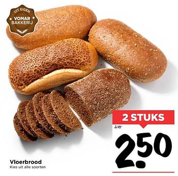 Aanbiedingen Vloerbrood - Huismerk Vomar - Geldig van 28/10/2017 tot 04/11/2017 bij Vomar