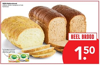 Aanbiedingen Deen bakkersbrood - Huismerk deen supermarkt - Geldig van 29/10/2017 tot 04/11/2017 bij Deen Supermarkten