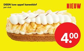 Aanbiedingen Deen luxe appel kaneelslof - Huismerk deen supermarkt - Geldig van 29/10/2017 tot 04/11/2017 bij Deen Supermarkten