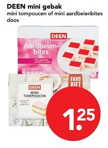 Aanbiedingen Deen mini gebak - Huismerk deen supermarkt - Geldig van 29/10/2017 tot 04/11/2017 bij Deen Supermarkten