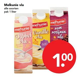 Aanbiedingen Melkunie vla - Melkunie - Geldig van 29/10/2017 tot 04/11/2017 bij Deen Supermarkten